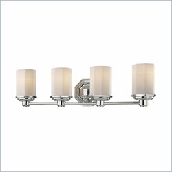 Minka Lighting Falstone 4 Light Bath Minka Lavery in Chrome with Etched Opal Glass