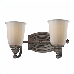 Minka Lighting Clairemont 2 Light Bath Minka Lavery in Dark Brushed Bronze with Etched Opal Glass