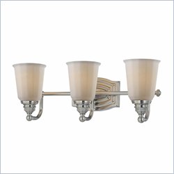 Minka Lighting Clairemont 3 Light Bath Minka Lavery in Brushed Nickel with Etched Opal Glass