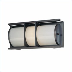 Minka Lighting Archcrest 1 Light Bath Minka Lavery in Dark Lathan Bronze with Etched White Glass