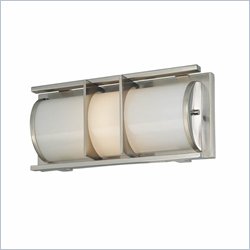 Minka Lighting Archcrest 1 Light Bath Minka Lavery in Brushed Nickel with Etched White Glass