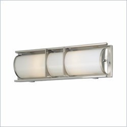 Minka Lighting Archcrest 2 Light Bath Minka Lavery in Brushed Nickel with Etched White Glass