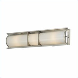 Minka Lighting Archcrest 3 Light Bath Minka Lavery in Brushed Nickel with Etched White Glass