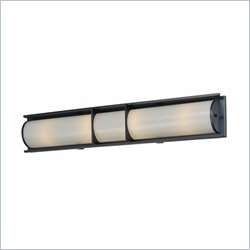 Minka Lighting Archcrest 4 Light Bath Minka Lavery in Dark Lathan Bronze with Etched White Glass