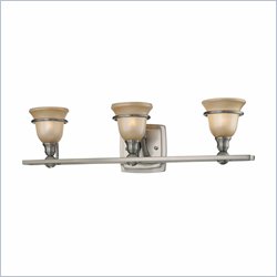 Minka Lighting Lacota 3 Light Bath Minka Lavery in Brushed Nickel with Brushed Caramel Silk Glass