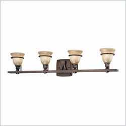Minka Lighting Lacota 4 Light Bath Minka Lavery in Dark Brushed Bronze with Brushed Caramel Silk Glass