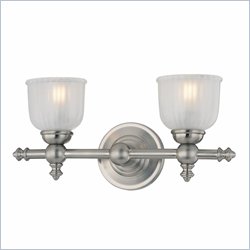Minka Lighting Fordyce 2 Light Bath Minka Lavery in Brushed Nickel with Clear Etched Glass