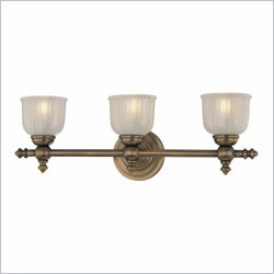Minka Lighting Fordyce 3 Light Bath Minka Lavery in Dark Brushed Bronze with Clear Etched Glass