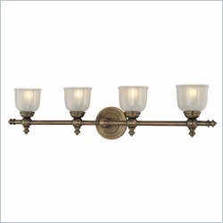 Minka Lighting Fordyce 4 Light Bath Minka Lavery in Dark Brushed Bronze with Clear Etched Glass