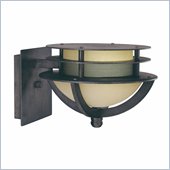 Minka Lighting Endori 1 Light Indoor/Outdoor Wall Mount The Great Outdoors in Iron Oxide with Double French Scavo Glass