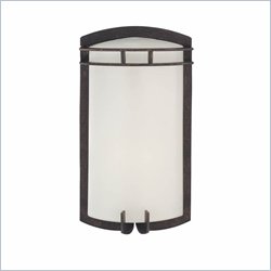 Minka Lighting Arch 1 Light Indoor/Outdoor Wall Mount The Great Outdoors in Iron Oxide with Etched Opal Glass