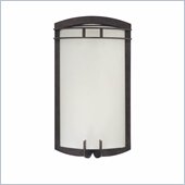Minka Lighting Arch 1 Light Indoor/Outdoor Wall Mount The Great Outdoors in Iron Oxide with Etched Opal Glass