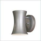 Minka Lighting Forio 1 Light Outdoor Wall Mount The Great Outdoors in Silver with Steel Shade