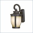 Minka Lighting Merrimack 1 Light Outdoor Wall Mount The Great Outdoors in Corona Bronze with White Double French Scavo Glass