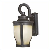 Minka Lighting Merrimack 1 Light Outdoor Wall Mount The Great Outdoors in Corona Bronze with White Double French Scavo Glass