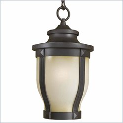 Minka Lighting Merrimack 1 Light Indoor/Outdoor Chain Hung The Great Outdoors in Corona Bronze with White Double French Scavo Glass