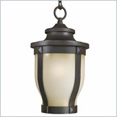 Minka Lighting Merrimack 1 Light Indoor/Outdoor Chain Hung The Great Outdoors in Corona Bronze with White Double French Scavo Glass