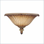 Minka Lighting Raffine 1 Light Wall Sconce Minka Lavery in Raffine Aged Patina with Toned Spumanti Strato Glass