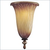 Minka Lighting Raffine 1 Light Wall Sconce Minka Lavery in Raffine Aged Patina with Toned Spumanti Strato Glass