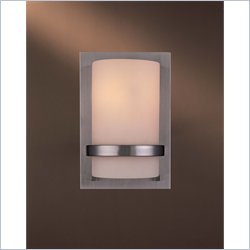 Minka Lighting Lavery 1 Light Wall Sconce with Etched Opal Glass