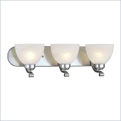 Minka Lighting Lavery 3 Light Bath Fixture with Etched Marble Glass