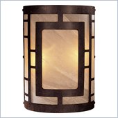 Minka Lighting Lavery 1 Light Wall Sconce with Etched Marble Glass