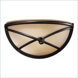 Minka Lighting Lavery 1 Light Wall Sconce with Rustic Scavo Glass