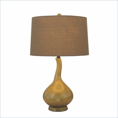 Minka Lighting 1 Light Table Lamp Ambience in Dark Green with Dark Green Shade