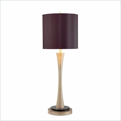 Minka Lighting 1 Light Table Lamp Ambience in Antique Silver with Black Shade