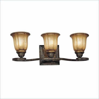 Minka Lighting Brompton 3 Light Bath Minka Lavery in Brompton Bronze with Dover Mist Glass