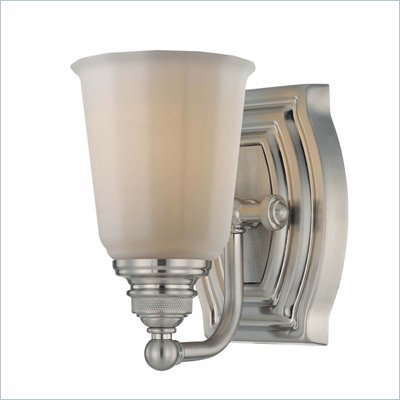 Minka Lighting Clairemont 1 Light Bath Minka Lavery in Brushed Nickel with Etched Opal Glass