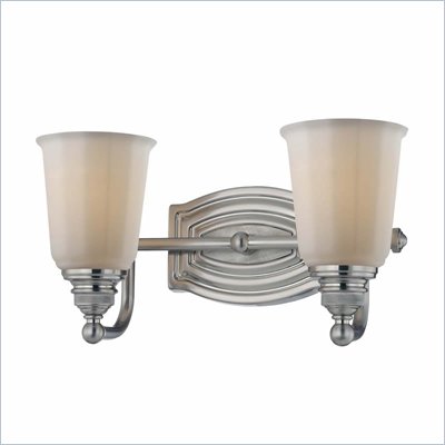 Minka Lighting Clairemont 2 Light Bath Minka Lavery in Brushed Nickel with Etched Opal Glass