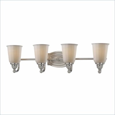 Minka Lighting Clairemont 4 Light Bath Minka Lavery in Brushed Nickel with Etched Opal Glass