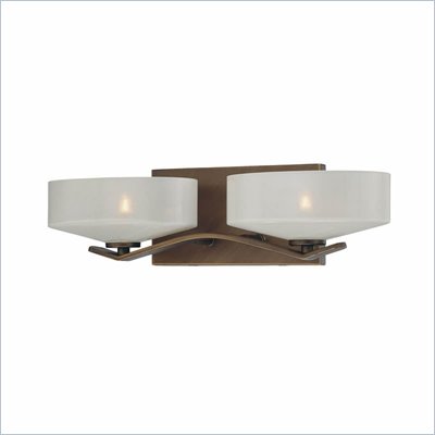 Minka Lighting Eclante 2 Light Bath Minka Lavery in Eclante Patina Bronze with Eclante Pearl Glass