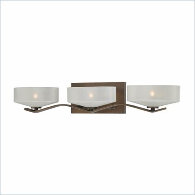 Minka Lighting Eclante 3 Light Bath Minka Lavery in Eclante Patina Bronze with Eclante Pearl Glass