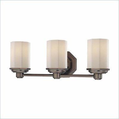 Minka Lighting Falstone 3 Light Bath Minka Lavery in Dark Brushed Bronze with Etched Opal Glass