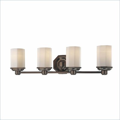 Minka Lighting Falstone 4 Light Bath Minka Lavery in Dark Brushed Bronze with Etched Opal Glass