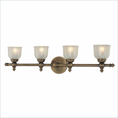 Minka Lighting Fordyce 4 Light Bath Minka Lavery in Dark Brushed Bronze with Clear Etched Glass