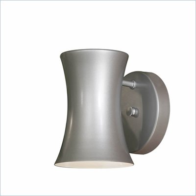Minka Lighting Forio 1 Light Outdoor Wall Mount The Great Outdoors in Silver with Steel Shade