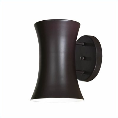 Minka Lighting Forio 1 Light Outdoor Wall Mount The Great Outdoors in Dorian Bronze with Steel Shade