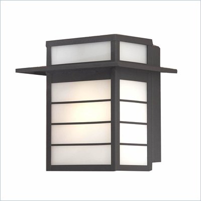 Minka Lighting Artico 1 Light Outdoor Wall Mount The Great Outdoors in Black with Etched White Glass