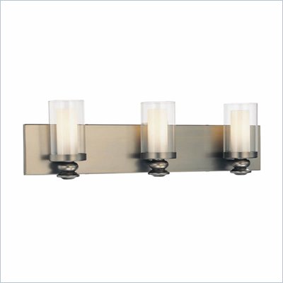 Minka Lighting Harvard Court 3 Light Bath Minka Lavery in Bronze with Clear and Etched Opal Glass