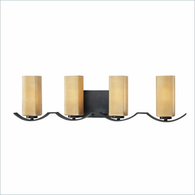 Minka Lighting Kinston 3 Light Bath Minka Lavery in Aged Kinston Bronze with Mottled Topaz Glass