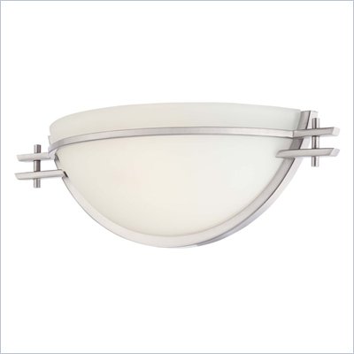 Minka Lighting Laguna Vista 1 Light Wall Sconce Minka Lavery in Brushed Nickel with Etched Glass