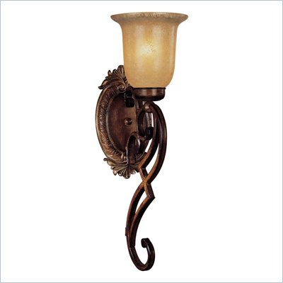 Minka Lighting Lavery 1 Light Bath Fixture with Aged Champagne Glass
