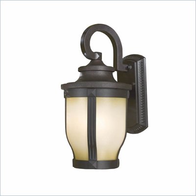 Minka Lighting Merrimack 1 Light Outdoor Wall Mount The Great Outdoors in Corona Bronze with White Double French Scavo Glass