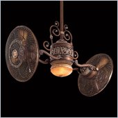 Minka Aire Traditional Gyro Twin Turbofan Ceiling Fan in Belcaro Walnut 