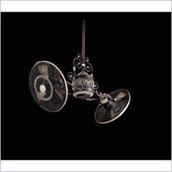 Minka Aire Traditional Gyro Fan in Sterling Walnut