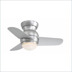 Minka Aire Spacesaver Fan in Brushed Steel