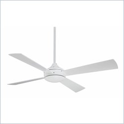 Minka Aire Aluma Ceiling Fan in Flat White